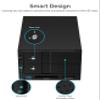 SABRENT USB Type C to Dual 3.5 SATA and RAID Docking Station with CFast/SD Card Readers and USB Type A Port (DS-2BCR) view 3