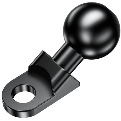 BRCOVAN 1'' Ball Mount Adapter Compatible with RAM Mounts B Size Double Socket Arm, Mounting Hole Diameter 10mm, Angled Design