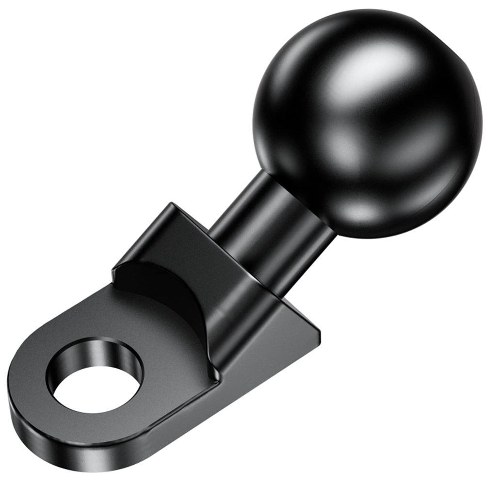 BRCOVAN 1'' Ball Mount Adapter Compatible with RAM Mounts B Size Double Socket Arm, Mounting Hole Diameter 10mm, Angled Design
