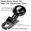 BRCOVAN 1'' Ball Mount Adapter Compatible with RAM Mounts B Size Double Socket Arm, Mounting Hole Diameter 10mm, Angled Design view 3