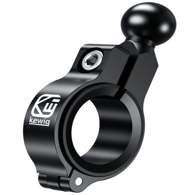 BRCOVAN Aluminum Alloy Mount Base with 0.67'' (17mm) TPU Ball for Handlebar Round Rails Diameter 0.5'' 0.87'' 1'' 1.26''