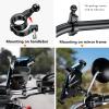 BRCOVAN Aluminum Alloy Mount Base with 0.67'' (17mm) TPU Ball for Handlebar Round Rails Diameter 0.5'' 0.87'' 1'' 1.26'' view 4