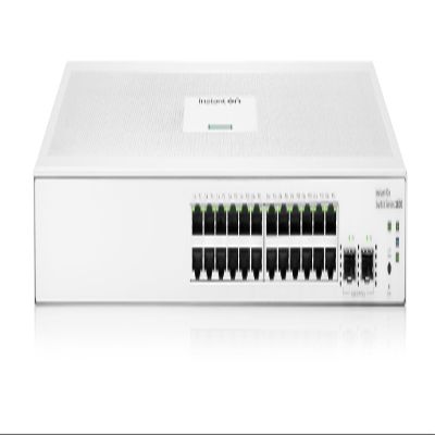 HPE Networking Instant On Switch Series 1830 24-Port Gb Smart-Managed Layer 2 Ethernet Switch | 24x 1G | 2X SFP | Fan-Less | US Cord (JL812A#ABA)