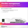 HPE Networking Instant On Switch Series 1830 24-Port Gb Smart-Managed Layer 2 Ethernet Switch | 24x 1G | 2X SFP | Fan-Less | US Cord (JL812A#ABA) view 4