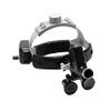 3.5X Magnification Binocular Loupes with 5W Head Lamp Brightness Spot Ajustable High Intensity Operation Chargeable Black view 2