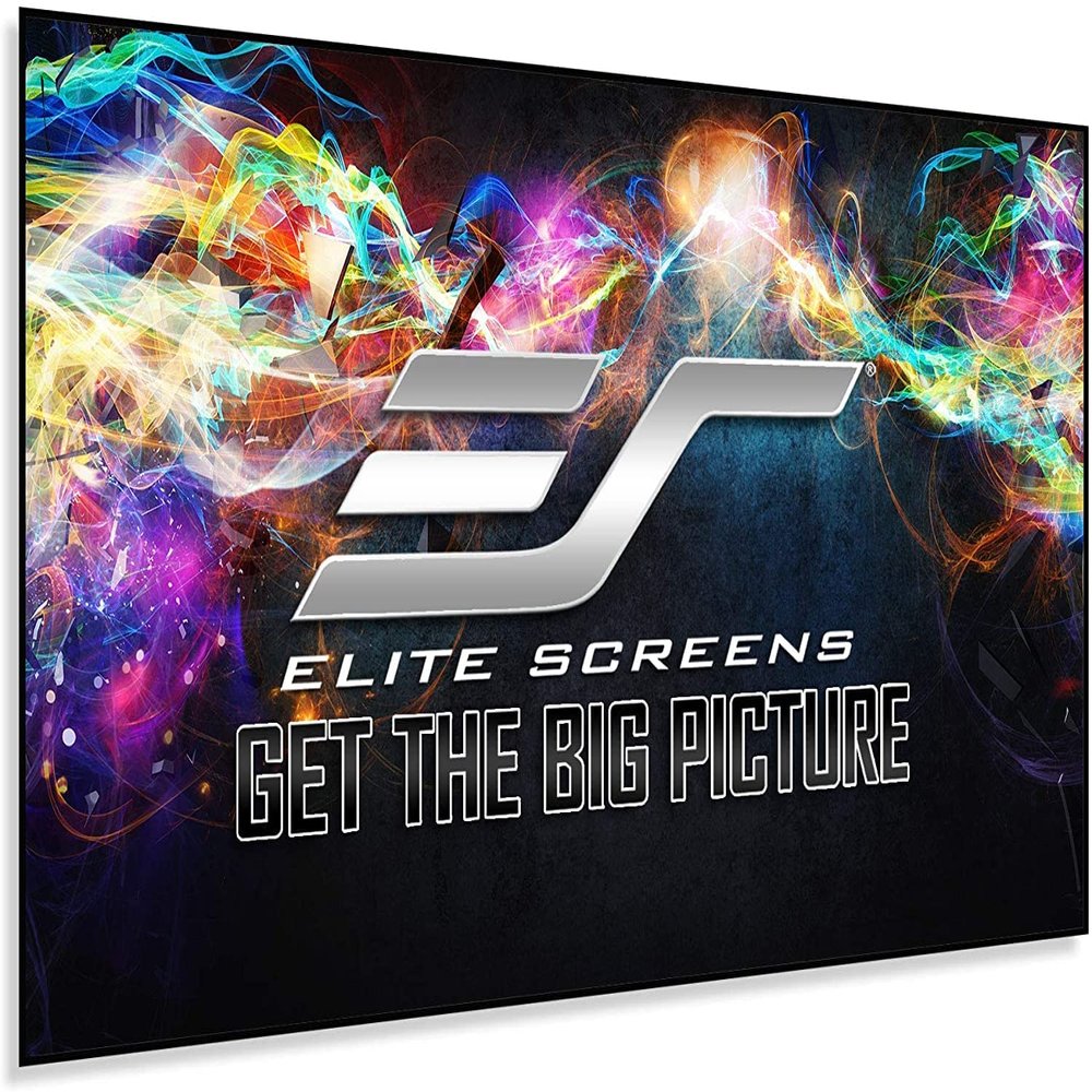 Elite Screens 158 inch CLR/ALR Projector Screen 2.35:1, Standard Throw Projection, Edge Free Ambient Light Rejecting Fixed Frame for Indoor Movie Screen Home Theater - Aeon CineGrey 3D AR158C3D-WIDE