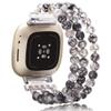 C&L Accessories Bracelet Compatible with Fitbit Versa 3/Fitbit Versa 4/Fitbit Sense 2/Fitbit Sense Bands for Women, Beaded Adjustable Gemstone Replacement Wristband Straps (Dragon vein) view 1