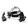 2.5X Magnification Binocular Loupes with 5W Head Lamp Brightness Spot Ajustable High Intensity Operation Chargeable Black view 1