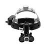 2.5X Magnification Binocular Loupes with 5W Head Lamp Brightness Spot Ajustable High Intensity Operation Chargeable Black view 2