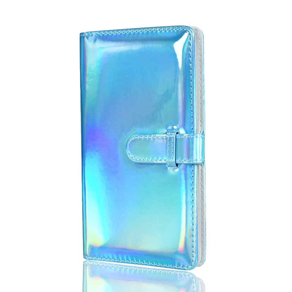 Rieibi 96 Pockets Mini Photo Album, Wallet PU Leather Photo Album for Fujifilm Instax Mini 11/8/9/7s/25/70/90 Instant Camera, Shine Colorful Photo Album for Polaroid