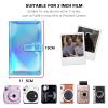 Rieibi 96 Pockets Mini Photo Album, Wallet PU Leather Photo Album for Fujifilm Instax Mini 11/8/9/7s/25/70/90 Instant Camera, Shine Colorful Photo Album for Polaroid view 2