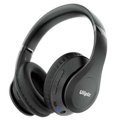 Uliptz Wireless Bluetooth Headphones, 65H Playtime, 6 EQ Sound Modes, HiFi Stereo Over Ear Headphones with Microphone, Foldable Lightweight Bluetooth 5.3 Headphone for Travel/Office/Cellphone/PC