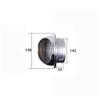 Unifizz Chimney Cap Polished 201 Stainless Steel Extractor Grille,150MM Nose External Vent for Ventalition, Silver, 2 Pcs. view 2