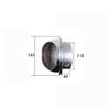 Unifizz Chimney Cap Polished 201 Stainless Steel Extractor Grille,120MM Nose External Vent for Ventalition, Silver, 2 Pcs. view 2