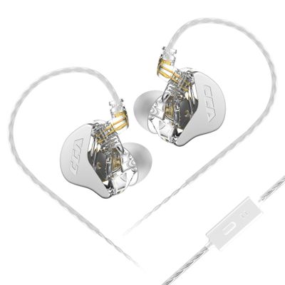 CCA CRA in Ear Monitor, Ultra-Thin Diaphragm Dynamic Driver IEM Earphones, Clear Sound & Deep Bass in Ear Headphones, Wired Gaming Earbuds with 2 Pin Detachable Cable for Singer Musicians Drummers