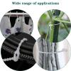 Pasow Beaded Cable Tie Wrap Releasable Reusable Zip Ties Adjustable Self Locking Nylon Cable Zip Ties - 100 Pack (8 Inch) view 4