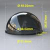2 Inch Mini Smoke Color Polycarbonate Dome Glass PC Hemisphere Shell Indoor/Outdoor CCTV Replacement Small Surveillance CCTV Dome Camera Cover Security Dome Camera Housing view 2