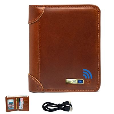 SMART LB Anti-Lost Bluetooth Leather Wallet Tracker & Finder