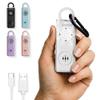 Personal Alarm for Women Safety, 130dB Loud Siren Keychain, TSA Safe, White view 1
