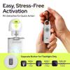 Personal Alarm for Women Safety, 130dB Loud Siren Keychain, TSA Safe, White view 3