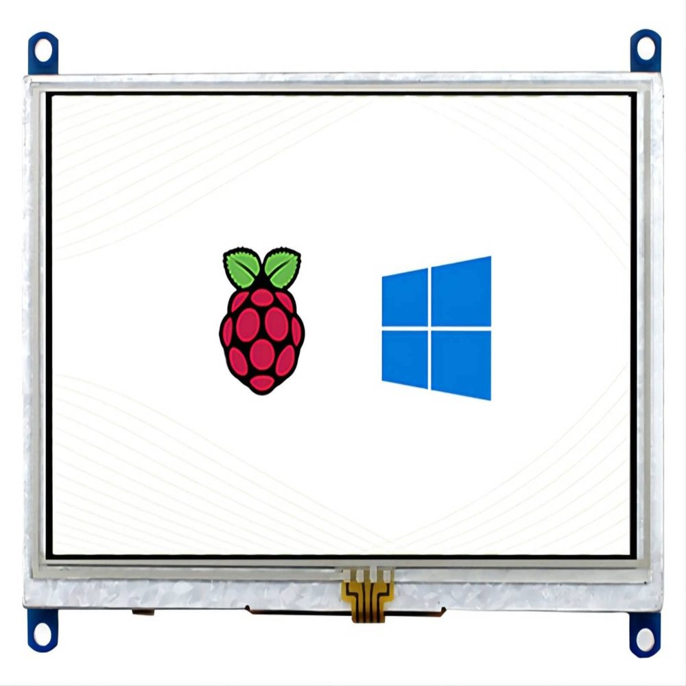 waveshare 5" 800480 Resistive Touch Screen LCD TFT Monitor for Raspberry Pi 4B/3B+/3B/2B/A+/Zero/Zero W/WH, PC Windows 10/8.1/8/7, Driver Free