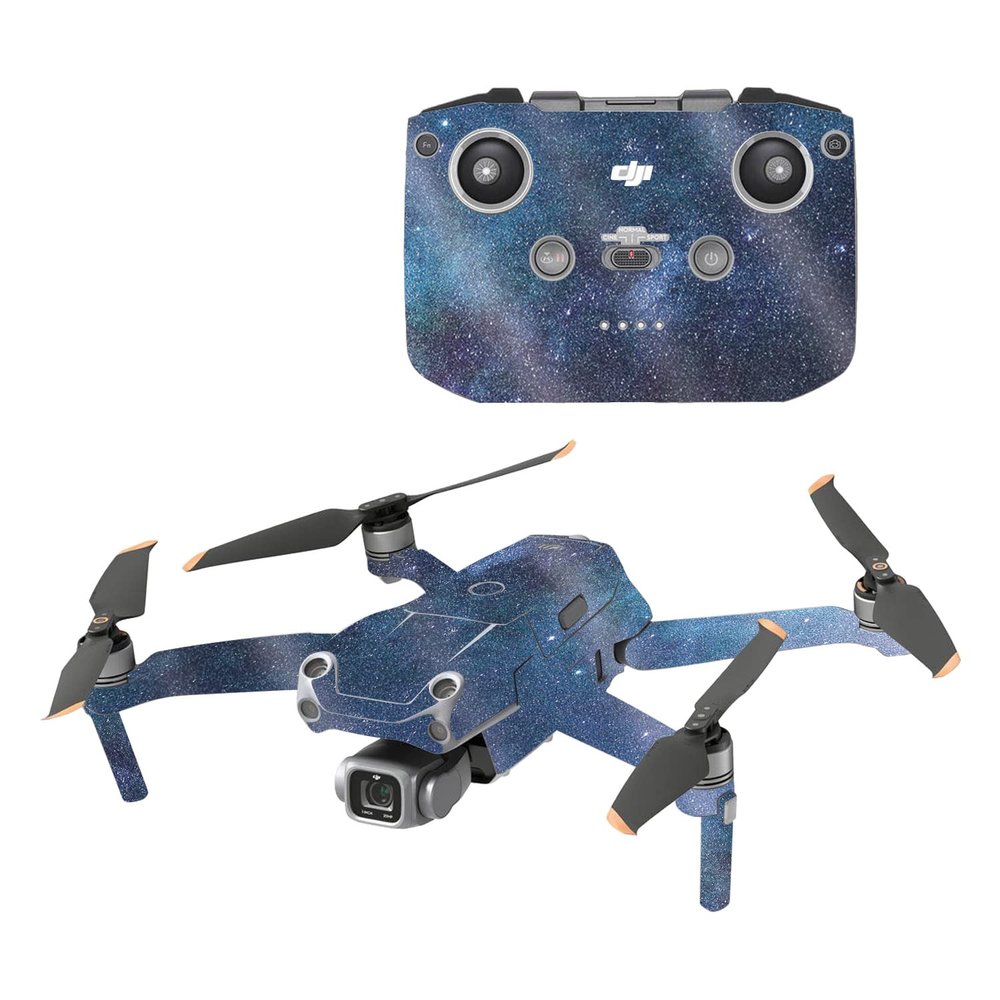MightySkins Glossy Glitter Skin Compatible with DJI Air 2S - Astro Sky | Protective, Durable High-Gloss Glitter Finish | Easy to Apply, Remove, and Change Styles | Made in The USA