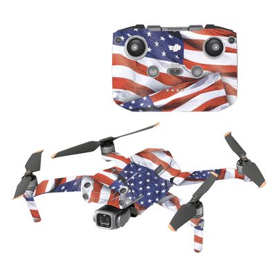 MightySkins Glossy Glitter Skin Compatible with DJI Air 2S - Patriot | Protective, Durable High-Gloss Glitter Finish | Easy to Apply, Remove, and Change Styles | Made in The USA