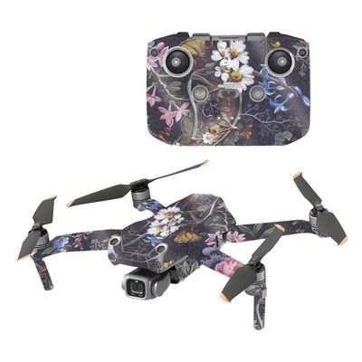MightySkins Glossy Glitter Skin Compatible with DJI Air 2S - Midnight Blossom | Protective, Durable High-Gloss Glitter Finish | Easy to Apply and Change Styles | Made in The USA