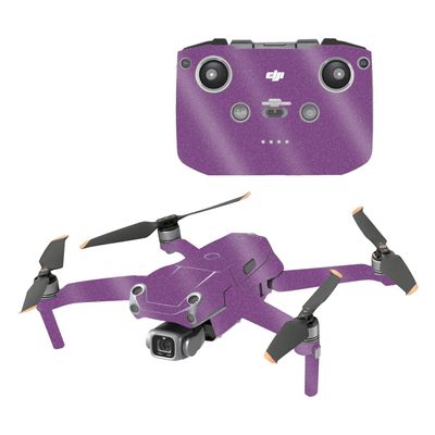 MightySkins Glossy Glitter Skin Compatible with DJI Air 2S - Solid Purple | Protective, Durable High-Gloss Glitter Finish | Easy to Apply and Change Styles | Made in The USA