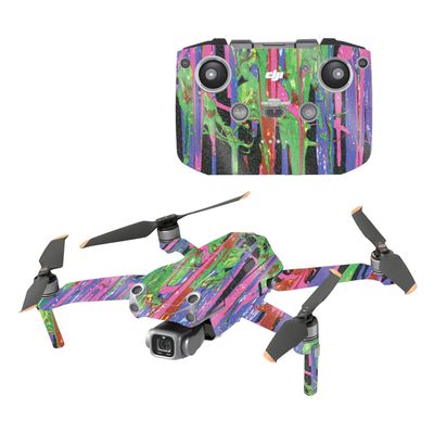 MightySkins Glossy Glitter Skin Compatible with DJI Air 2S - Drips | Protective, Durable High-Gloss Glitter Finish | Easy to Apply, Remove, and Change Styles | Made in The USA
