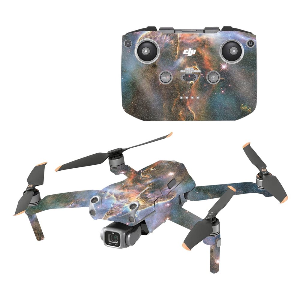 MightySkins Glossy Glitter Skin Compatible with DJI Air 2S - Eagle Nebula | Protective, Durable High-Gloss Glitter Finish | Easy to Apply and Change Styles | Made in The USA