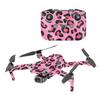 MightySkins Glossy Glitter Skin Compatible with DJI Air 2S - Pink Leopard | Protective, Durable High-Gloss Glitter Finish | Easy to Apply and Change Styles | Made in The USA view 1