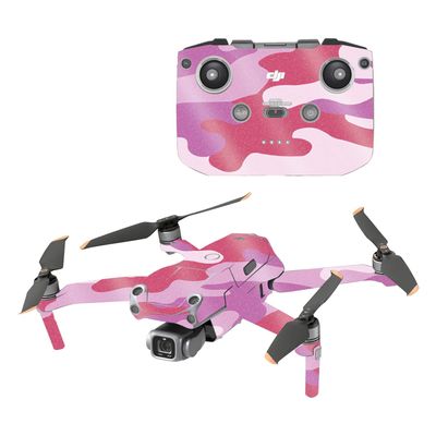 MightySkins Glossy Glitter Skin Compatible with DJI Air 2S - Pink Camo | Protective, Durable High-Gloss Glitter Finish | Easy to Apply, Remove, and Change Styles | Made in The USA