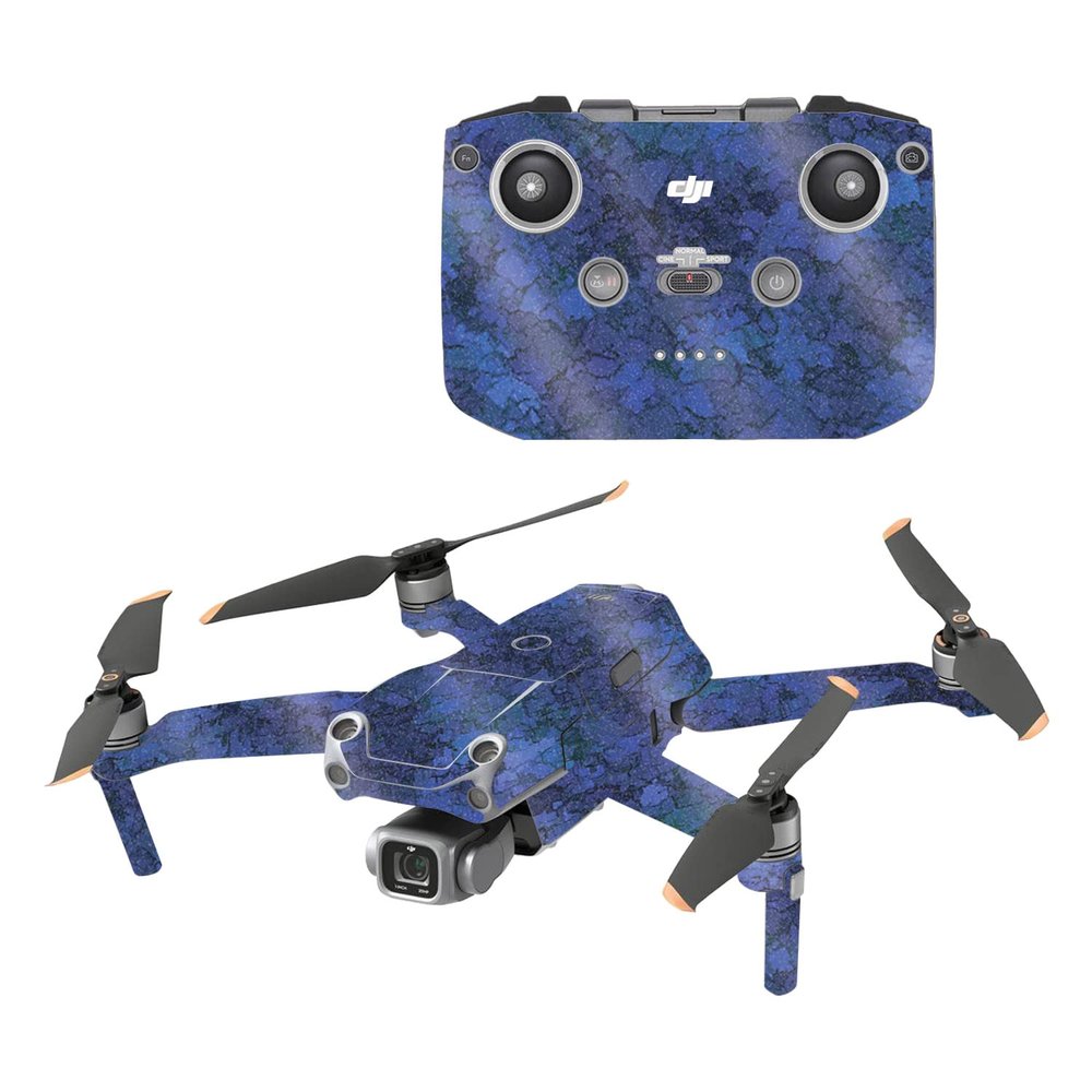 MightySkins Glossy Glitter Skin Compatible with DJI Air 2S - Blue Ice | Protective, Durable High-Gloss Glitter Finish | Easy to Apply, Remove, and Change Styles | Made in The USA