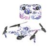 MightySkins Glossy Glitter Skin Compatible with DJI Air 2S - Blue Petals | Protective, Durable High-Gloss Glitter Finish | Easy to Apply and Change Styles | Made in The USA view 1