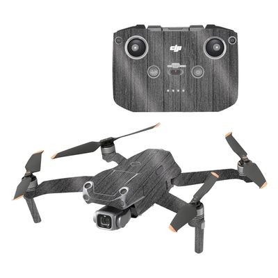 MightySkins Glossy Glitter Skin Compatible with DJI Air 2S - Black Wood | Protective, Durable High-Gloss Glitter Finish | Easy to Apply, Remove, and Change Styles | Made in The USA