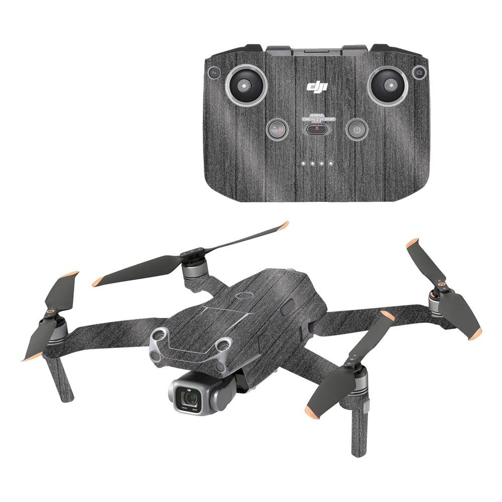 MightySkins Glossy Glitter Skin Compatible with DJI Air 2S - Black Wood | Protective, Durable High-Gloss Glitter Finish | Easy to Apply, Remove, and Change Styles | Made in The USA