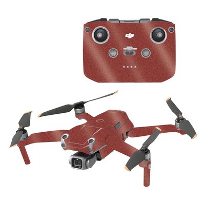 MightySkins Glossy Glitter Skin Compatible with DJI Air 2S - Solid Burgundy | Protective, Durable High-Gloss Glitter Finish | Easy to Apply and Change Styles | Made in The USA