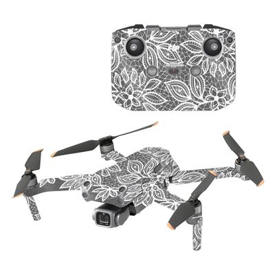 MightySkins Glossy Glitter Skin Compatible with DJI Air 2S - Floral Lace | Protective, Durable High-Gloss Glitter Finish | Easy to Apply and Change Styles | Made in The USA