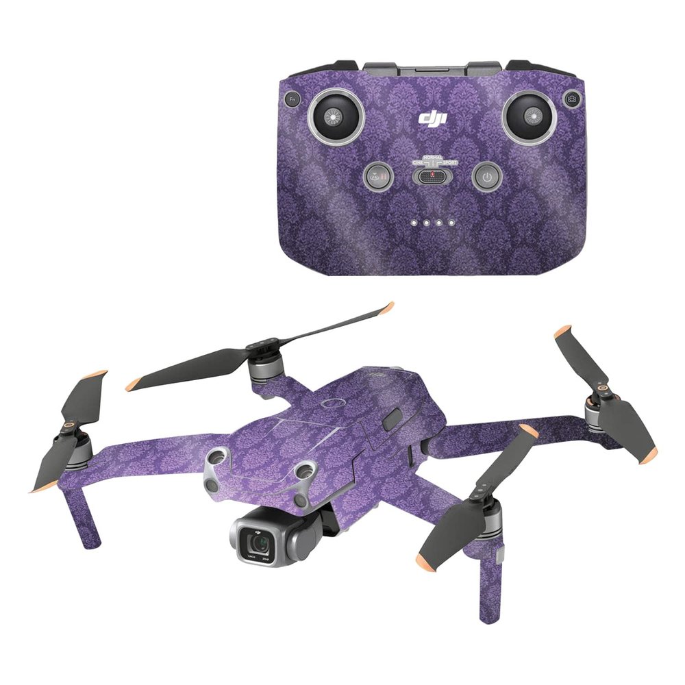 MightySkins Glossy Glitter Skin Compatible with DJI Air 2S - Antique Purple | Protective, Durable High-Gloss Glitter Finish | Easy to Apply and Change Styles | Made in The USA