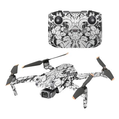 MightySkins Glossy Glitter Skin Compatible with DJI Air 2S - Floral Retro | Protective, Durable High-Gloss Glitter Finish | Easy to Apply and Change Styles | Made in The USA