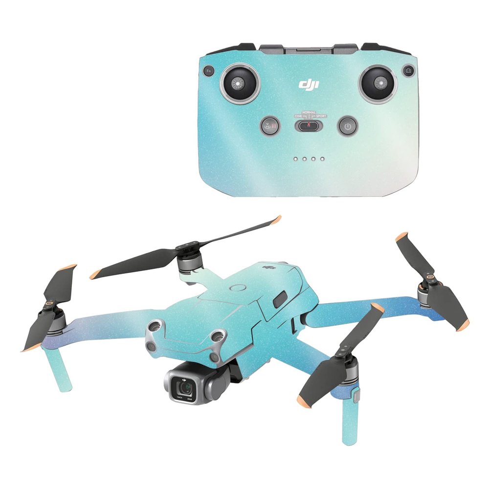 MightySkins Glossy Glitter Skin Compatible with DJI Air 2S - Vivid Fog | Protective, Durable High-Gloss Glitter Finish | Easy to Apply, Remove, and Change Styles | Made in The USA