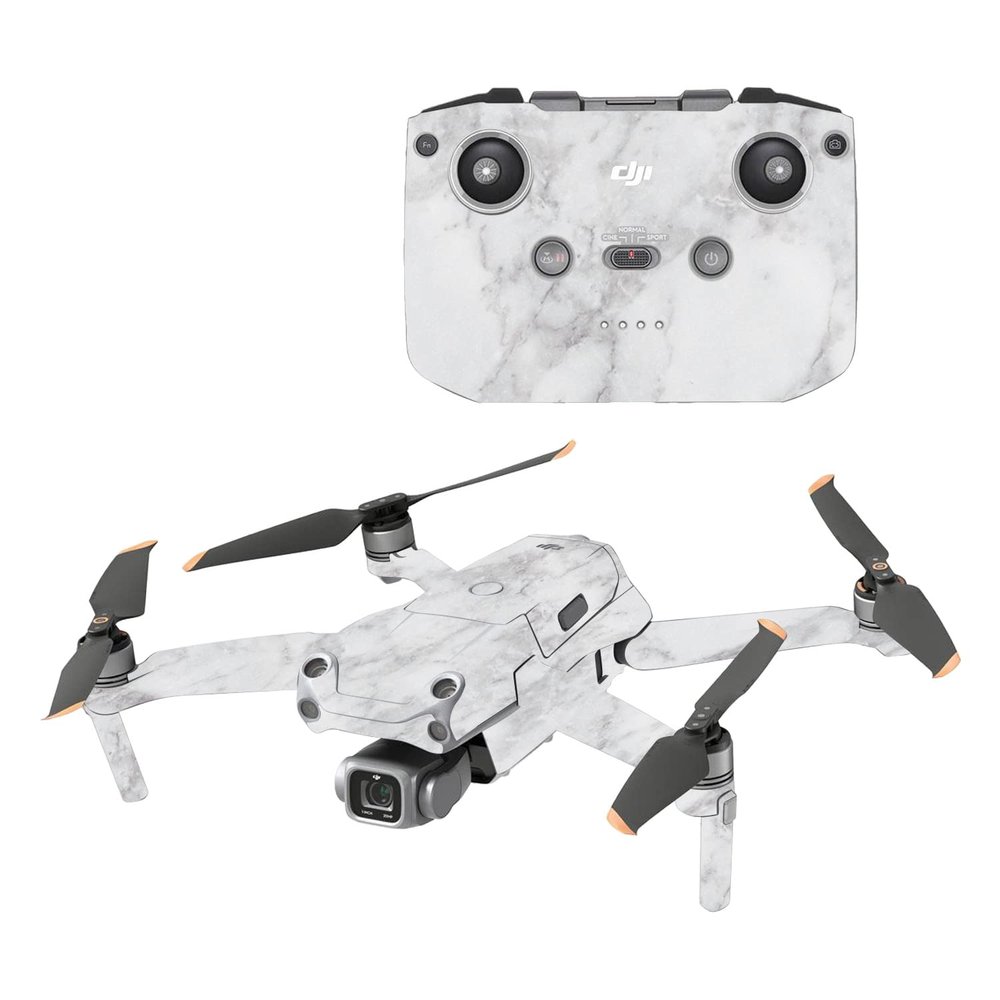 MightySkins Glossy Glitter Skin Compatible with DJI Air 2S - Frost Marble | Protective, Durable High-Gloss Glitter Finish | Easy to Apply and Change Styles | Made in The USA