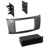 Carxtc Double or Single Din Installation Car Stereo Dash Kit for Aftermarket Radio Trim in Grey view 1