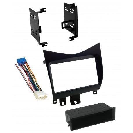 Carxtc Double or Single Din Installation Car Stereo Dash Kit for Aftermarket Radio Includes Wire Harness