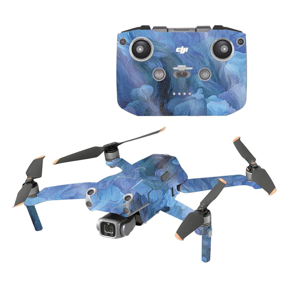 MightySkins Glossy Glitter Skin Compatible with DJI Air 2S - Typhoon | Protective, Durable High-Gloss Glitter Finish | Easy to Apply, Remove, and Change Styles | Made in The USA