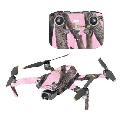 MightySkins Glossy Glitter Skin Compatible with DJI Air 2S - Pink Tree Camo | Protective, Durable High-Gloss Glitter Finish | Easy to Apply and Change Styles | Made in The USA