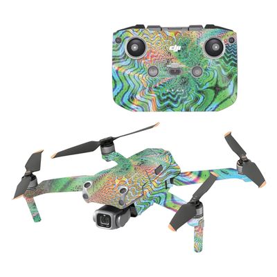 MightySkins Glossy Glitter Skin Compatible with DJI Air 2S - Psychedelic | Protective, Durable High-Gloss Glitter Finish | Easy to Apply and Change Styles | Made in The USA