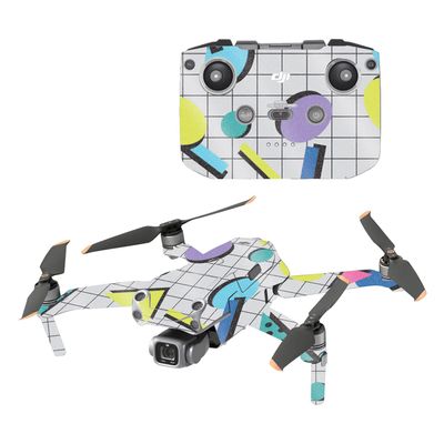 MightySkins Glossy Glitter Skin Compatible with DJI Air 2S - Awesome 80s | Protective, Durable High-Gloss Glitter Finish | Easy to Apply and Change Styles | Made in The USA
