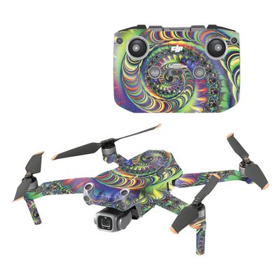MightySkins Glossy Glitter Skin Compatible with DJI Air 2S - Acid | Protective, Durable High-Gloss Glitter Finish | Easy to Apply, Remove, and Change Styles | Made in The USA